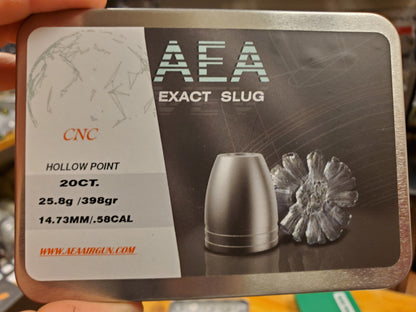 AEA PRECISION AMMO .58 CALIBER 398GR 30CT