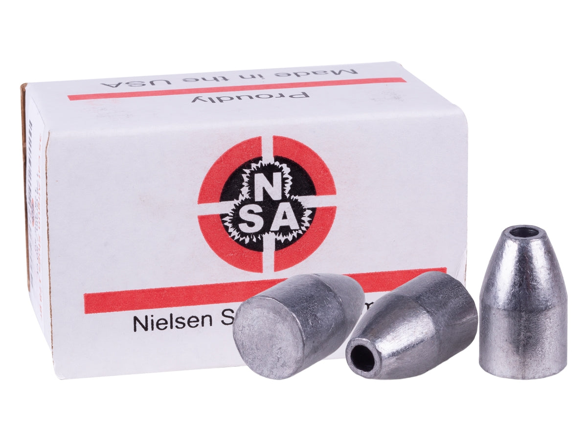 NSA .357 Cal 100ct, 125 grain, Flat Base