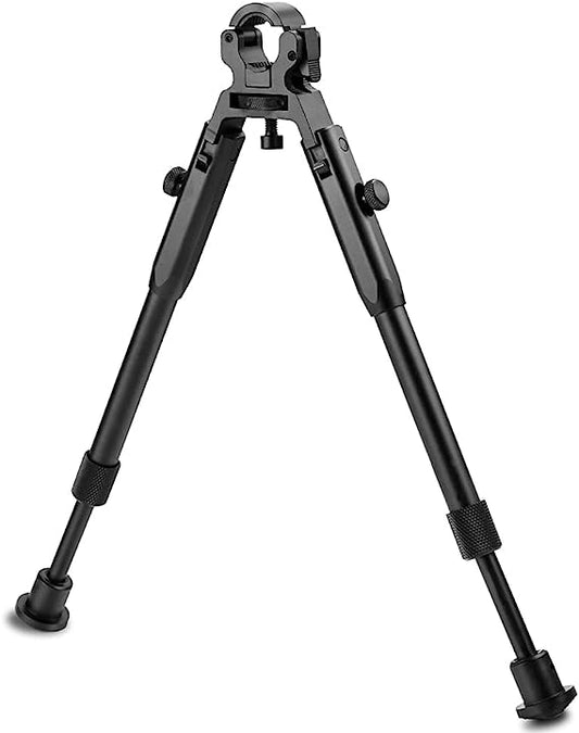 JINSE Clamp-on Bipod, Universal Barrel Bipod, Foldable Lightweight Bipod , Barrel Size: 0.4'' to 0.7''  9-11inches height