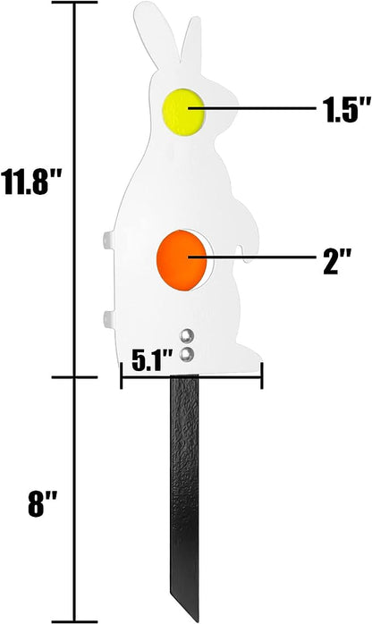 Highwild Metal Animal Resetting Target Neon Plates - Two Methods of Use - Rated for .22/.177 Air Guns