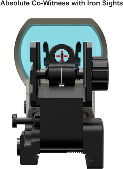 Feyachi Reflex Sight, Multiple Reticle System Red Dot Sight with Picatinny Rail Mount, Absolute Co-Witness