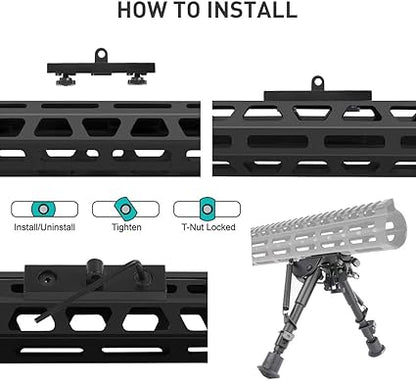 Adapter for M-Rail Harris Type Bipod Mount Sling Stud 1 ct