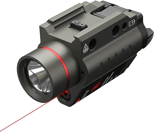 Feyachi Red/Green Laser Flashlight Combo 200 Lumen Tactical Light with Picatinny Rail Mount