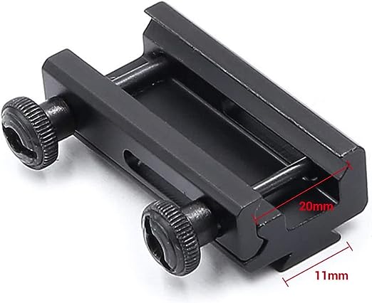 dophee 20mm Dovetail to 11mm Extension Weaver Picatinny Rail Scope Mount Base Adapter