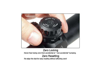 Leapers UTG 3-9x40 AO True Hunter Rifle Scope, EZ-TAP, Illuminated Mil-Dot Reticle, 1/4 MOA, 1" Tube, See-Thru Weaver Rings
