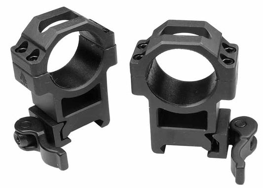 UTG 30mm Compact LE-Grade Rings, High, Weaver/Picatinny