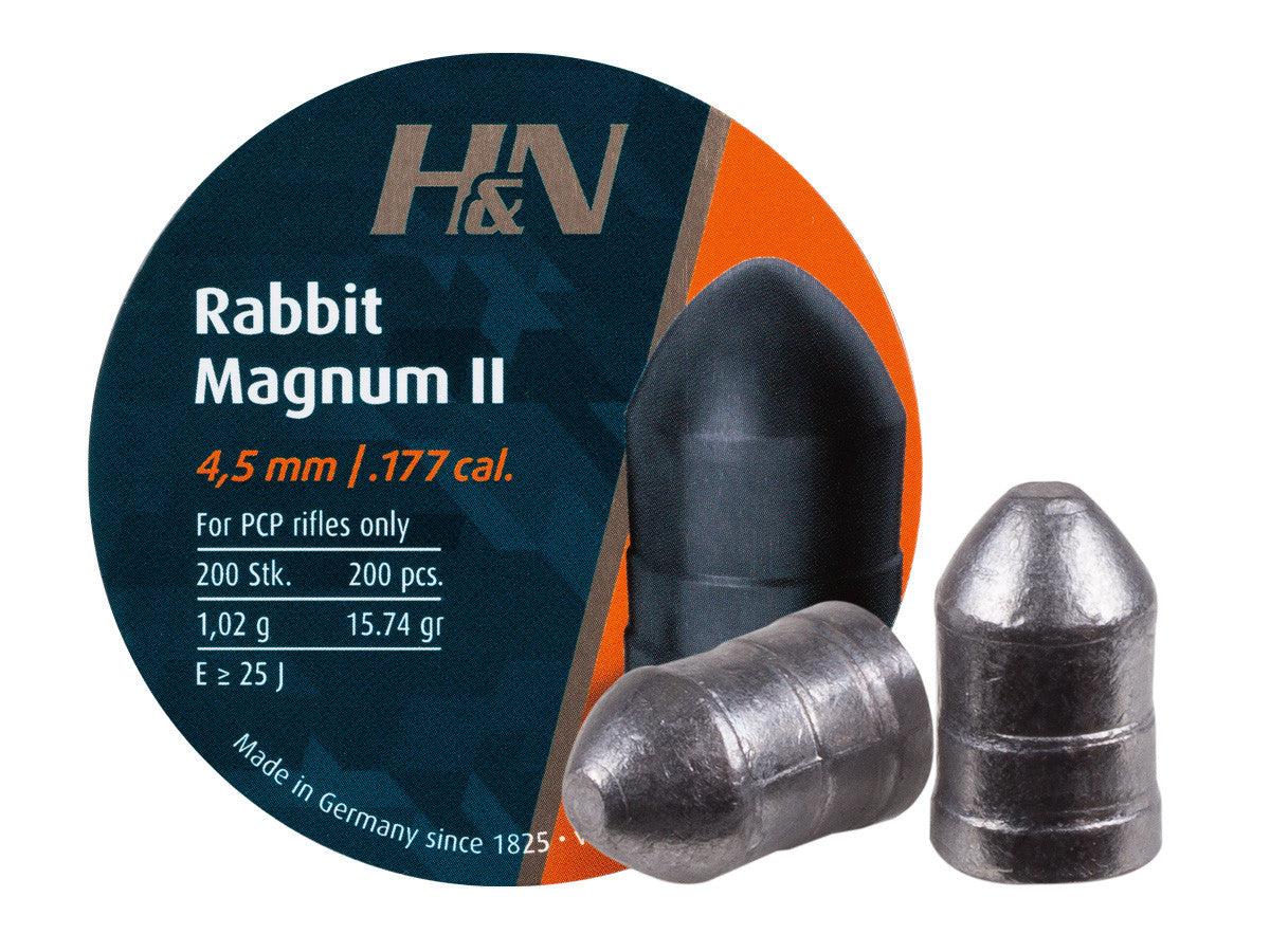 H&N Rabbit Magnum II .177 Cal., 15.74gr, Round Nose, 200ct