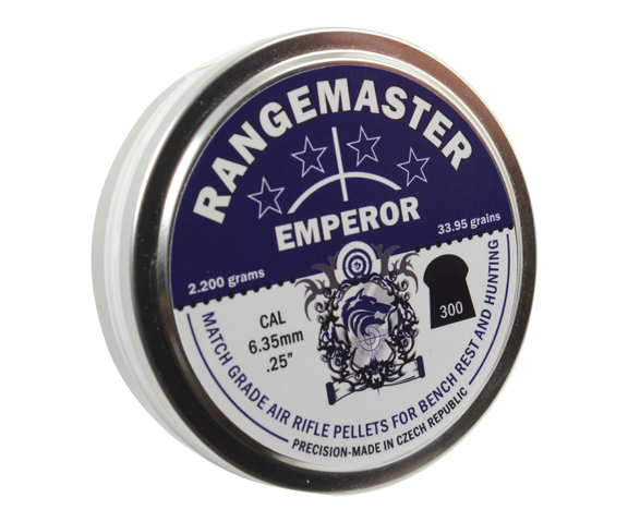 Rangemaster .25 Emperor Pellets 33.95gr (300)