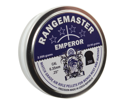 Rangemaster .25 Emperor Pellets 33.95gr (300)