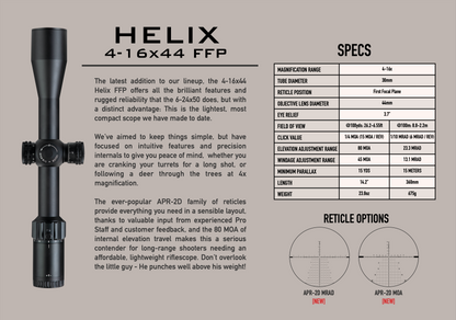 Element Helix 4-16×44 FFP Rifle Scope