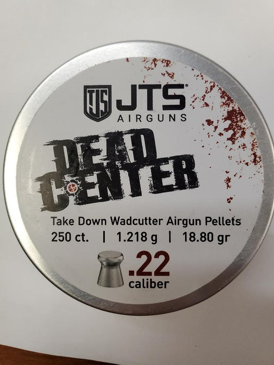 JTS Dead Center Precision .22 cal, 18.80g wadcutter pellets 250ct