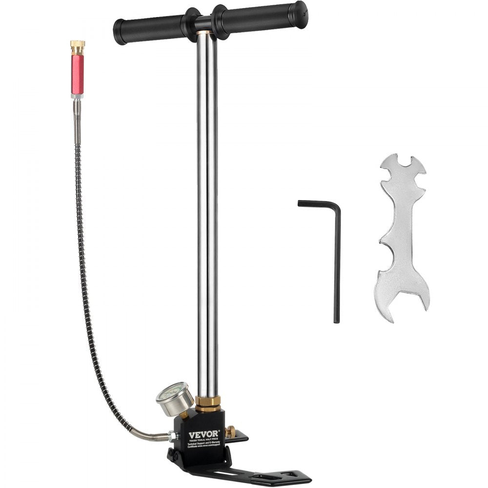 VEVOR Airgun PCP Pump 4500PSI High Pressure Hand Pump 3 Stage Pump Chamber PCP Air Pump